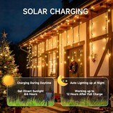 Solar Lichtgordijn 100 LED Warm Wit - 32% Korting