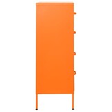 vidaXL Ladekast 80x35x101,5 cm staal oranje
