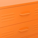 vidaXL Ladekast 80x35x101,5 cm staal oranje