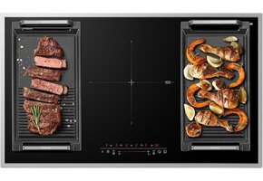 Inductiekookplaat 90 cm | 5 Zones | FlexInductie | RVS Frame | 35% Korting