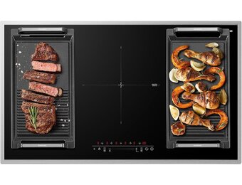 GASLAND IH905BFB 90 cm Inductiekookplaat met 5 zones en RVS frame, FlexInductie