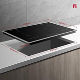 GASLAND IH905BFB 90 cm Inductiekookplaat met 5 zones en RVS frame, FlexInductie