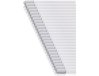 SET - 25x LED TL-buis 60 cm, koud wit (6500 K), 9W (vervangt 18W), G13, met starter