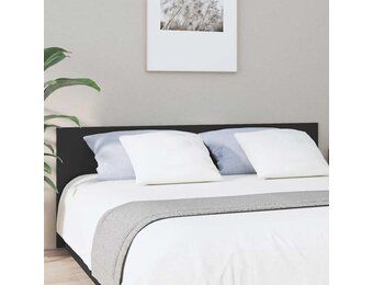 vidaXL Hoofdbord Zwart Bewerkt Hout 200x80cm - 29% Korting!
