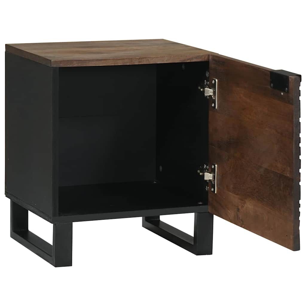 Nachtkastje Walnotenhout 40x33x46cm - Massief Mangohout met 34% Korting