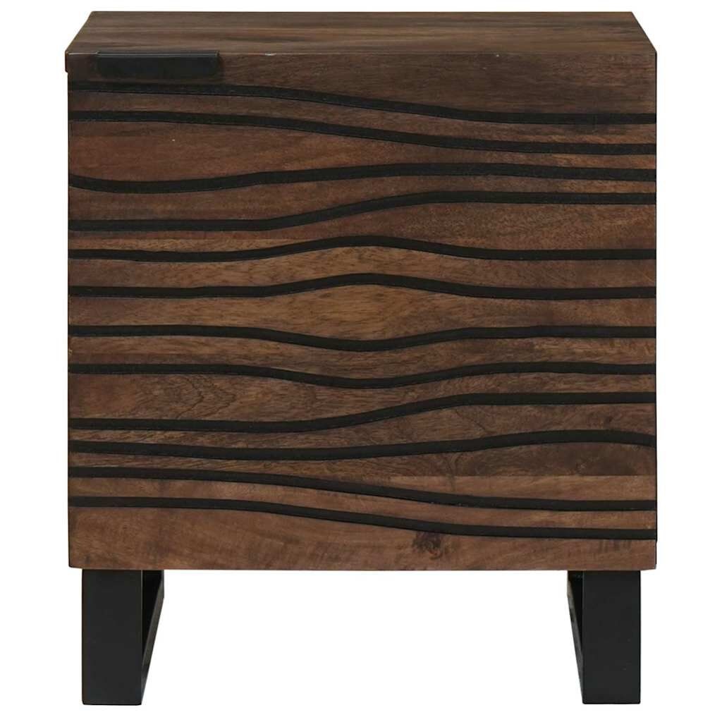 Nachtkastje Walnotenhout 40x33x46cm - Massief Mangohout met 34% Korting