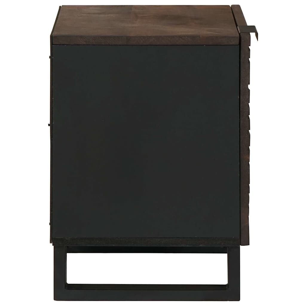 Nachtkastje Walnotenhout 40x33x46cm - Massief Mangohout met 34% Korting