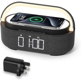 Digitale Wekkerradio met Draadloze Oplader & Bluetooth (34% Korting)