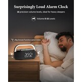 Digitale Wekkerradio met Draadloze Oplader & Bluetooth (34% Korting)