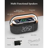 Digitale Wekkerradio met Draadloze Oplader & Bluetooth (34% Korting)