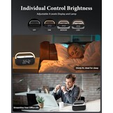Digitale Wekkerradio met Draadloze Oplader & Bluetooth (34% Korting)