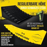 Oprijwiggen voor camper - maximale grip [incl. waterpas, onderlegmat] onderlegwiggen voor caravans en aanhangers - geen wegzakken | 2-delige set, universeel voor elk voertuig [13,5t]