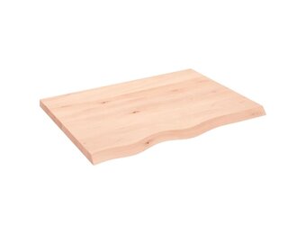 vidaXL Wastafelblad Massief Hout 80x60 cm - 34% Korting!