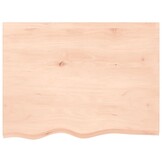 vidaXL Wastafelblad Massief Hout 80x60 cm - 34% Korting!