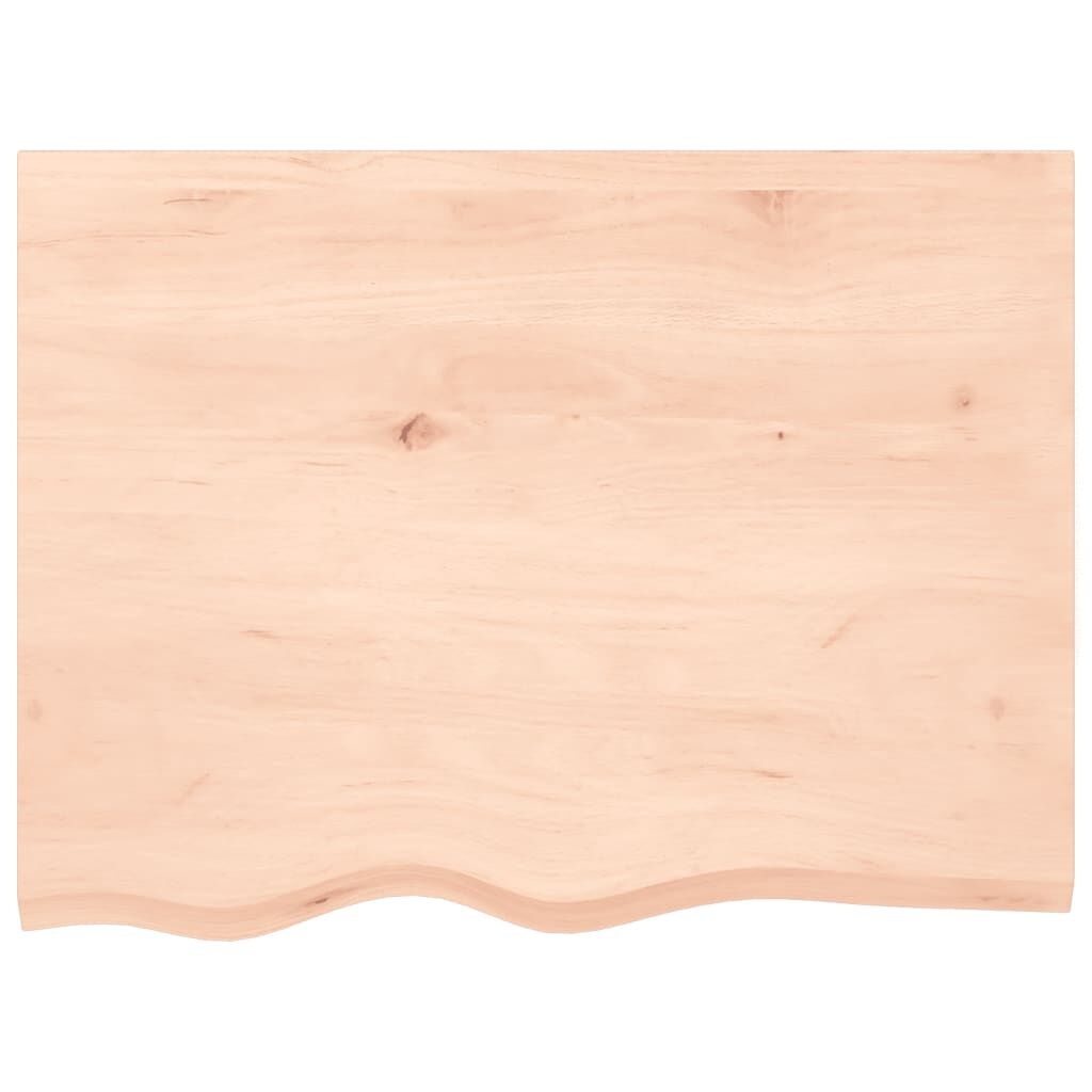 vidaXL Wastafelblad Massief Hout 80x60 cm - 34% Korting!