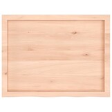 vidaXL Wastafelblad Massief Hout 80x60 cm - 34% Korting!