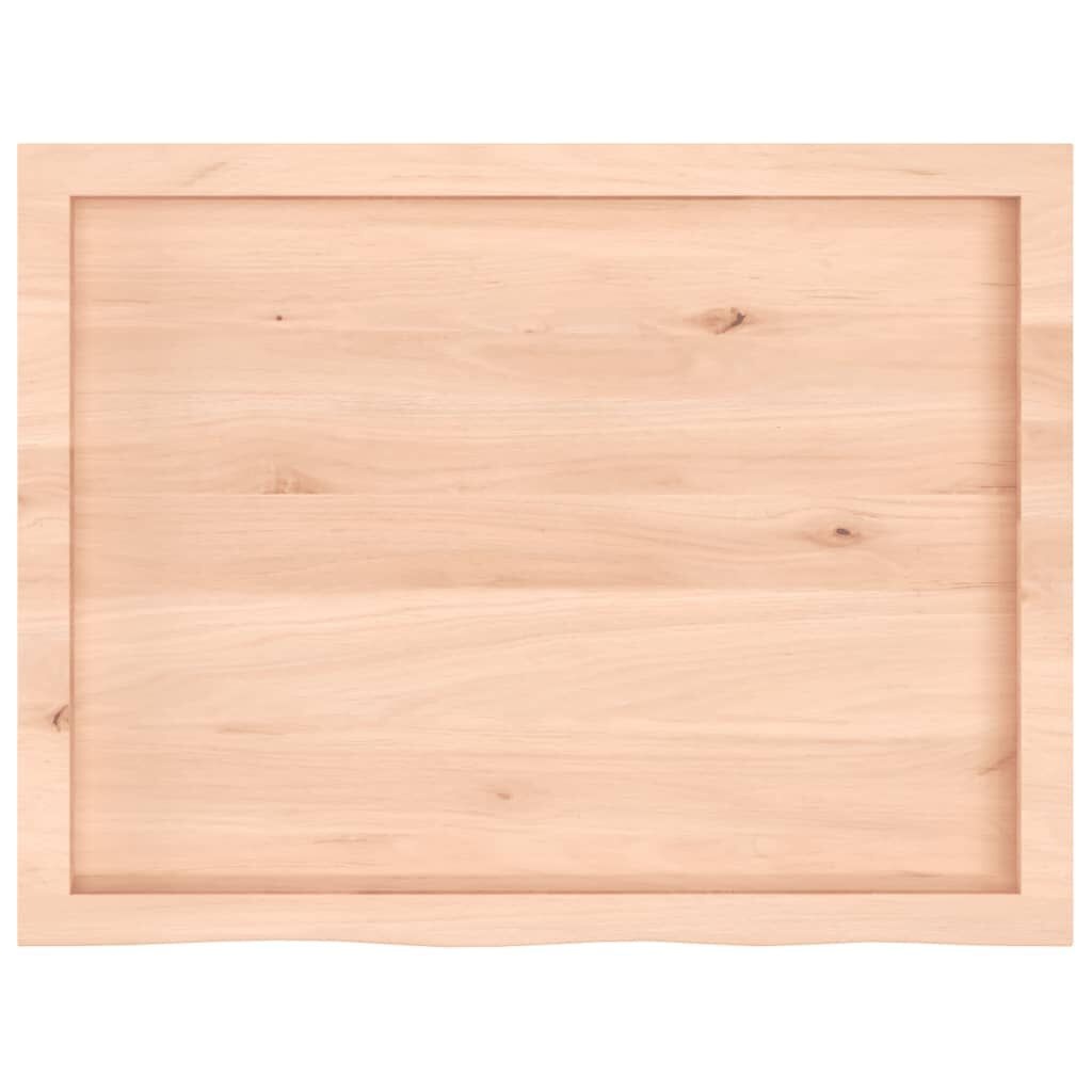 vidaXL Wastafelblad Massief Hout 80x60 cm - 34% Korting!