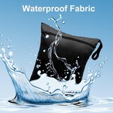 Set van 2 Herbruikbare Waterdichte Tasjes - Zwart