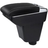 Zwarte Armleuning met Dubbele Laag en 7 USB-Poorten voor Renault Clio IV (2012-2019)