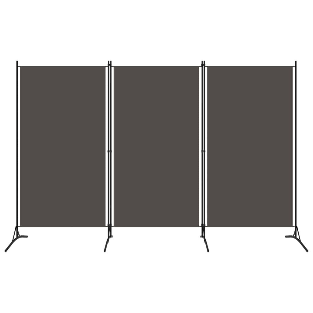 Kamerscherm 3 panelen 260x180 cm Antraciet - 33% Korting