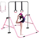 FBSPORT Kinder Turnbok met Verstelbare Hoogtes, Opvouwbaar, Tot 63.5 kg