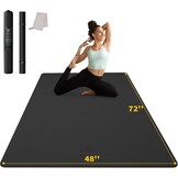 CAMBIVO Extra Dikke Yogamat 183x122 cm - Antislip & Geluidsdempend voor Thuisgym