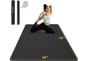 Extra Brede Yogamat 183x122cm | 47% Korting | Antislip & Geluidsdempend