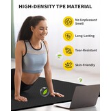 CAMBIVO Extra Dikke Yogamat 183x122 cm - Antislip & Geluidsdempend voor Thuisgym