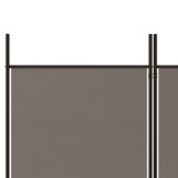 vidaXL Kamerscherm met 5 panelen 250x220 cm stof antracietkleurig