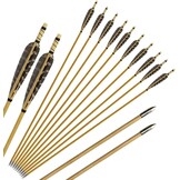 Huntingdoor Houten Pijlen voor Boogschieten (31 inch, 12 stuks)