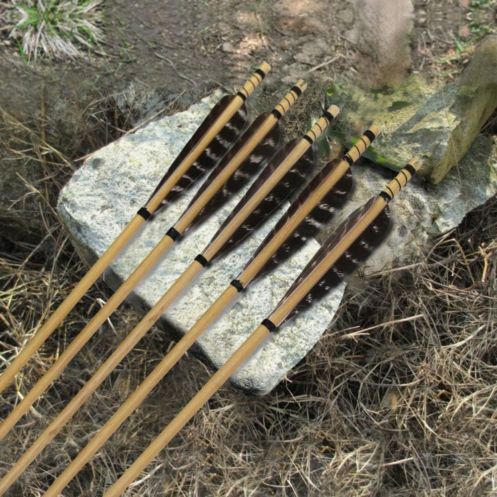 Huntingdoor Houten Pijlen voor Boogschieten (31 inch, 12 stuks)