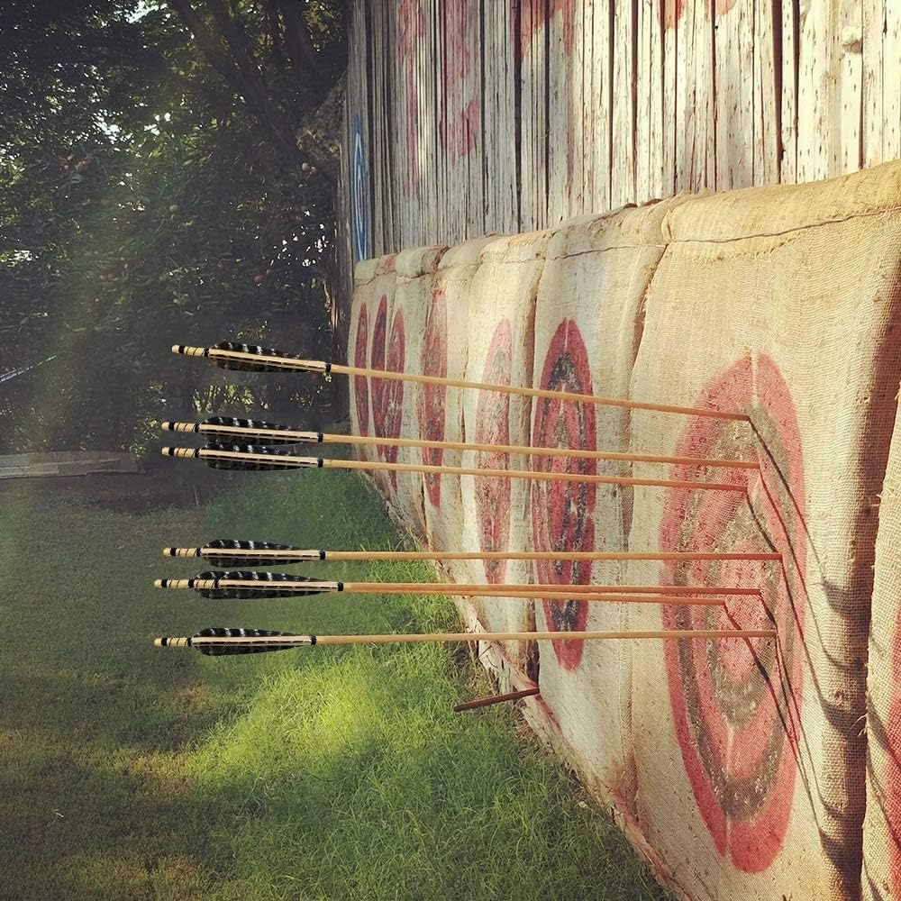 Huntingdoor Houten Pijlen voor Boogschieten (31 inch, 12 stuks)
