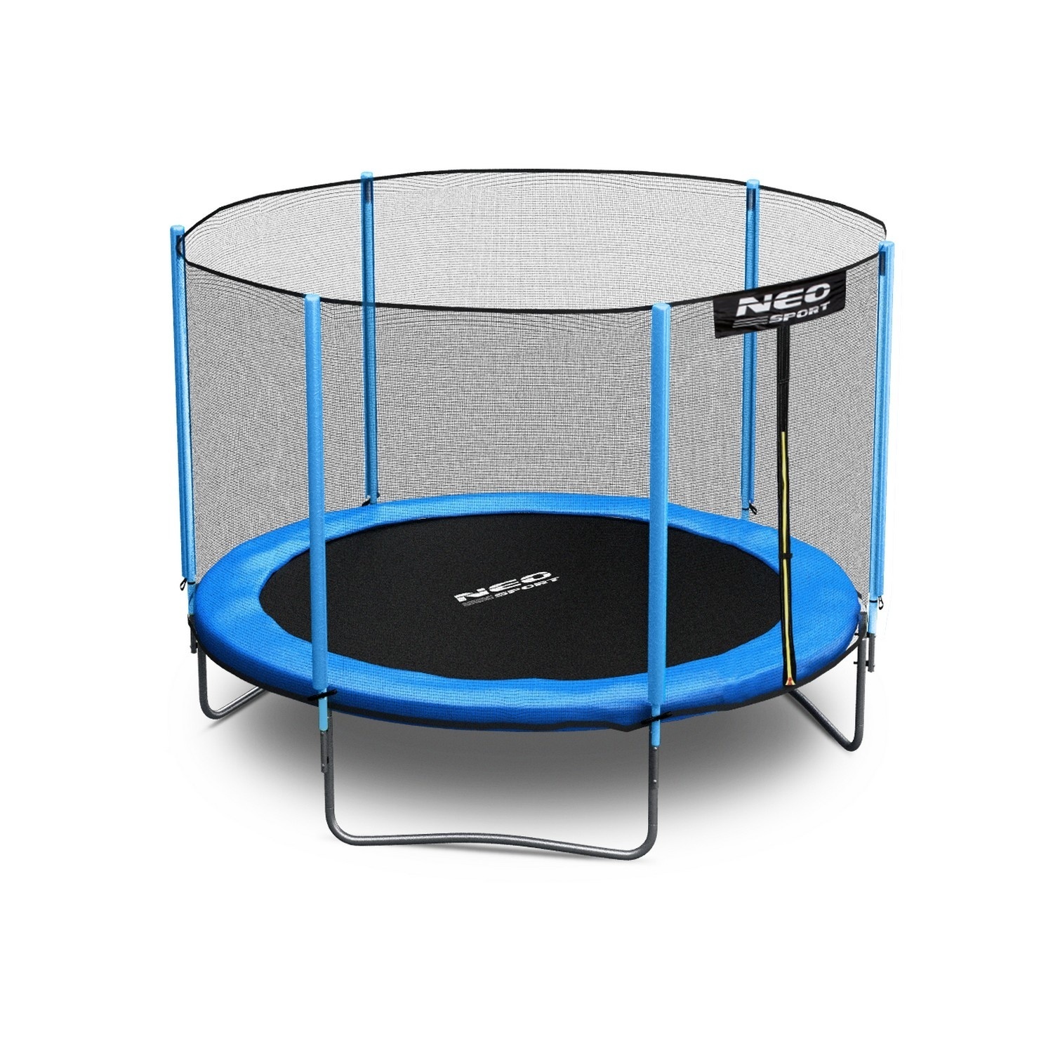 Trampoline blauw 183 cm - met ladder en buitenrand net - tot 50 kg