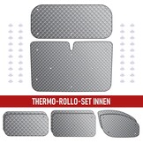 MaxAwe 8-delige thermische matten set voor Ford Transit Custom SWB - Zwart