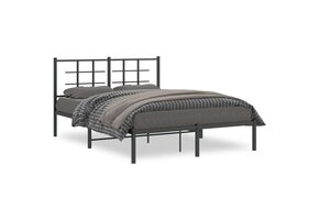VidaXL Bedframe Metaal Zwart 135x190 cm - 41% Korting!