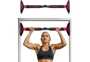 Optrekstang Deuropening Krachttraining | Multi-Grip Zwart | 69% Korting