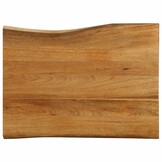 Tafelblad Massief Mangohout Natuurlijke Rand 80x60cm - 34% Korting