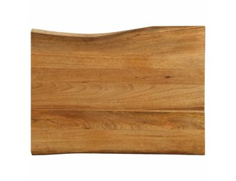 Tafelblad Massief Mangohout Natuurlijke Rand 80x60cm - 34% Korting