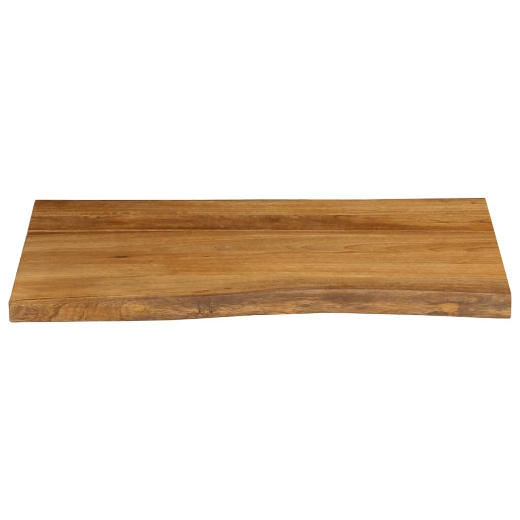 Tafelblad Massief Mangohout Natuurlijke Rand 80x60cm - 34% Korting