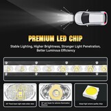 RIGIDON 38 inch 180W Flood Spot Combo Beam Auto Led-lichtbalk Enkele Rij Avondmaal Slanke Led-verlichting 12V 24V voor Off-road Truck SUV UTE ATV 4x4, Waterdichte Rijdende Werklamp, 6000K Witte - Maat 38inch 180W