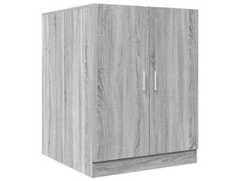 vidaXL Wasmachinekast 71x71,5x91,5 cm grijs sonoma eikenkleurig