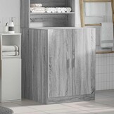 vidaXL Wasmachinekast 71x71,5x91,5 cm grijs sonoma eikenkleurig