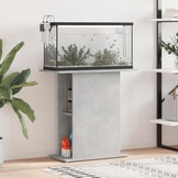 vidaXL Aquariumstandaard 75x36x72,5 cm bewerkt hout betongrijs