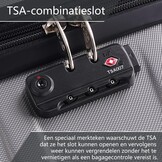 COOLIFE Cabin Trolley Reiskoffer hardshell koffer Bagage Lichtgewicht Reiskoffer Handbagage Koffer incl. TSA-slot trolley bagage rolkoffer 4 wielen ABS harde schaal (Grijs, 56cm-38L)