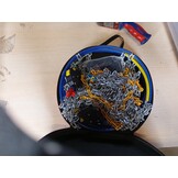 Automatische sneeuwketting, 2 stuks x 12 mm, snelle installatie in 1 minuut van sneeuwkettingen met automatische spanner voor auto (maat 130)