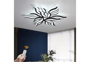 Zwarte Bloem Plafondlamp 90W LED Dimbare - 43% Korting