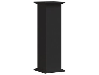 vidaXL Plantenstandaard 33x33x100 cm bewerkt hout zwart