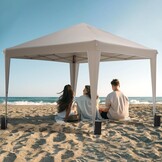 BONTEC Paviljoen, 3 x 3 m, waterdicht, stabiel, winterbestendig, pop-up kliksysteem, UV-bescherming 50+, inklapbaar paviljoen, tuintent, partytent, metalen verstevigingen, feesttent
