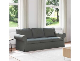 vidaXL Bank 180cm Donkergrijs Metaal