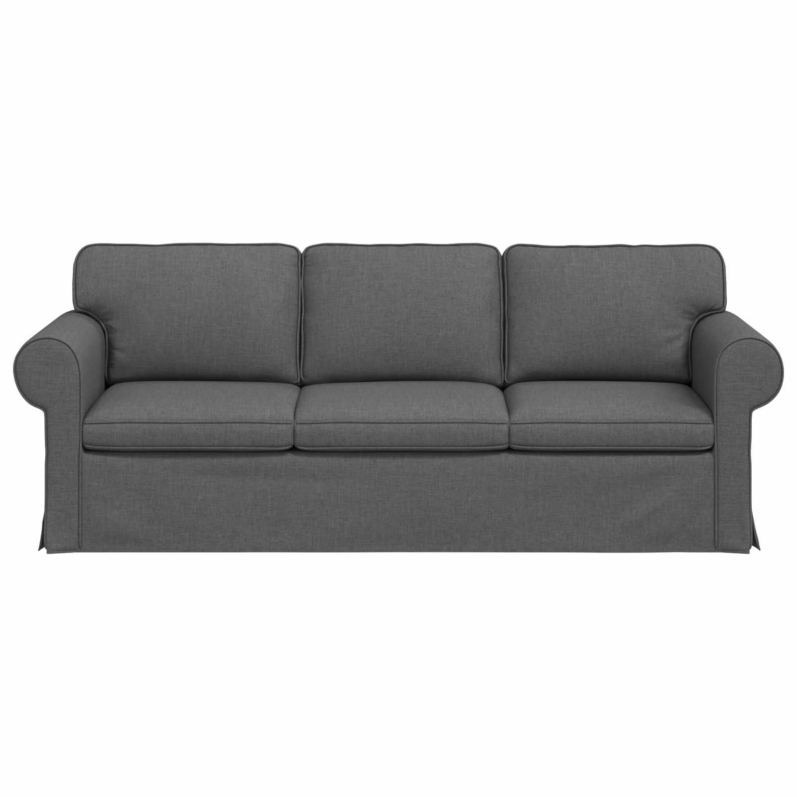 vidaXL Bank 180cm Donkergrijs Metaal